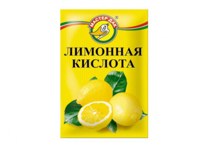 Kyselina citrónová pre hrdzu