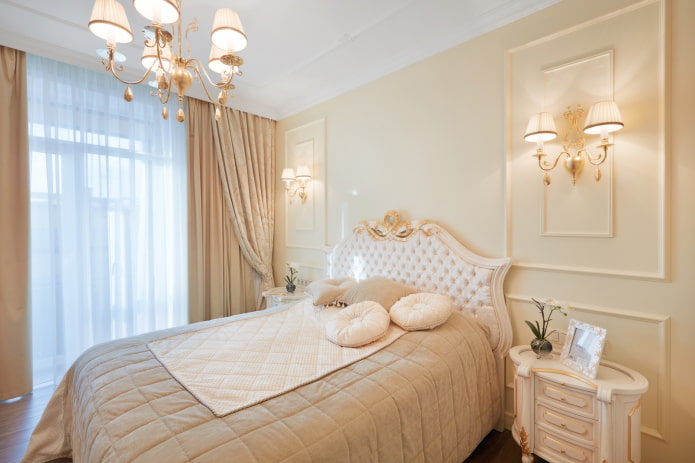 slaapkamer gordijnen in klassieke stijl
