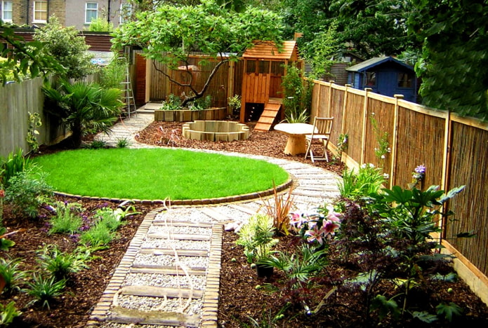 stylowy wydłużony ogród warzywny