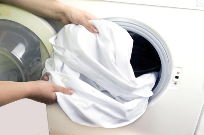 Pranie bieleho prádla