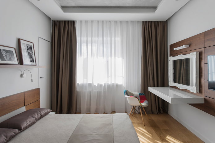 Spálňa v štýle minimalizmu
