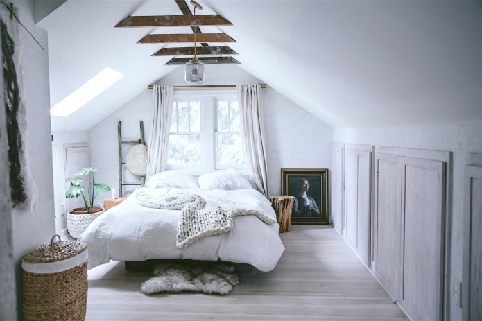 sypialnia w stylu skandynawskim