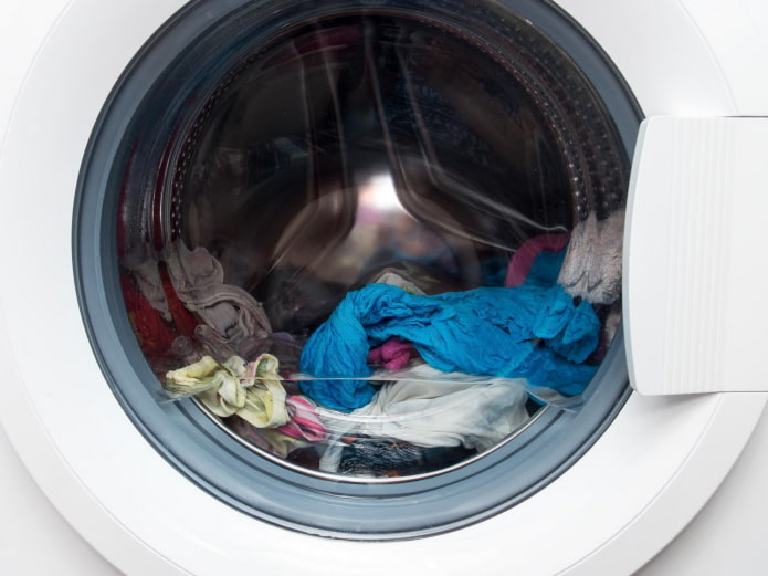 Nierównomiernie rozłożone pranie