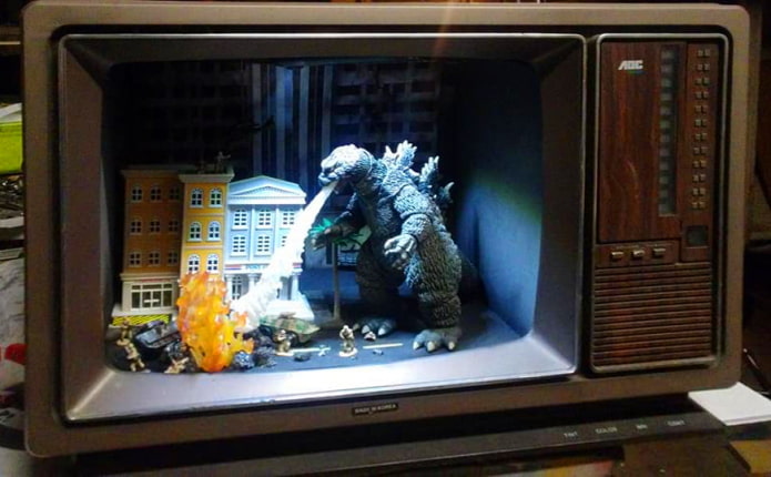 Scena iš filmo „Godzilla“