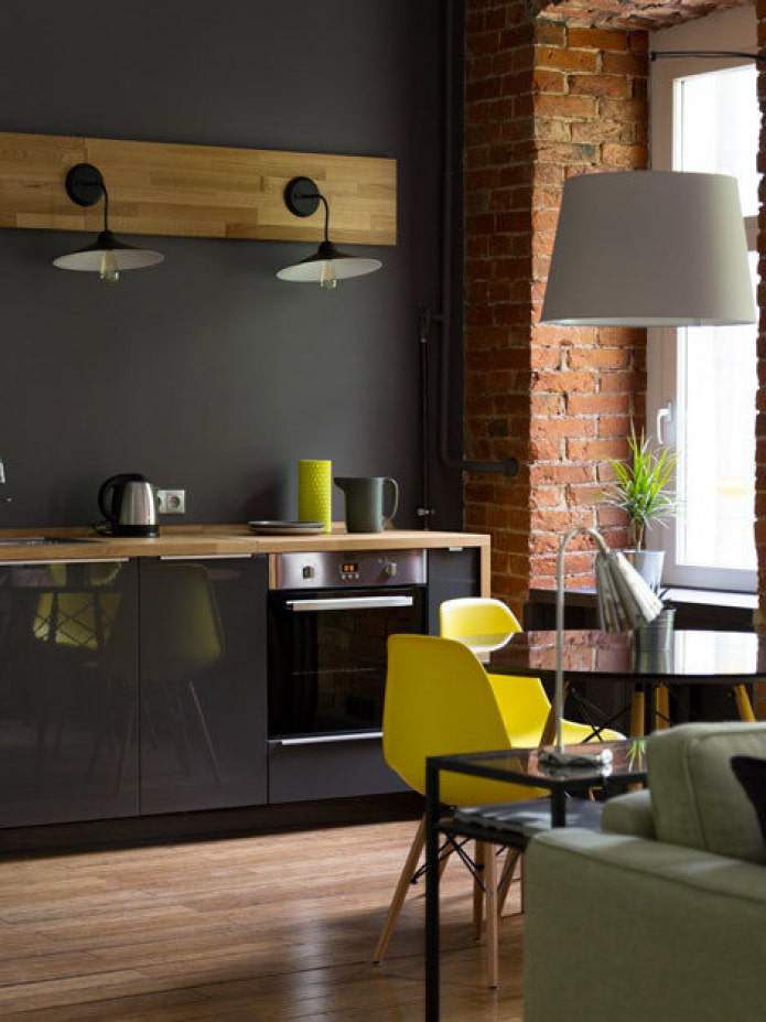 Kuchnia-salon z zestawem IKEA