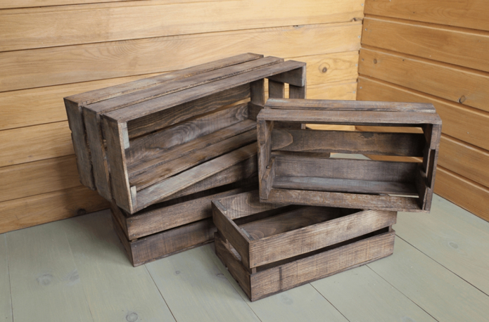 Dřevěné krabice