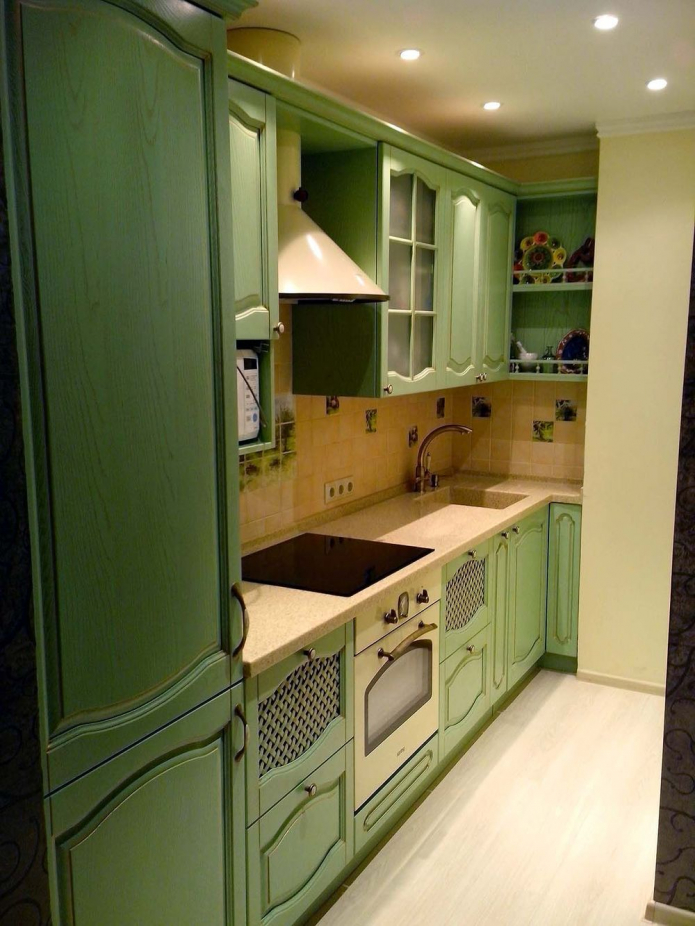 retro vihreä keittiö