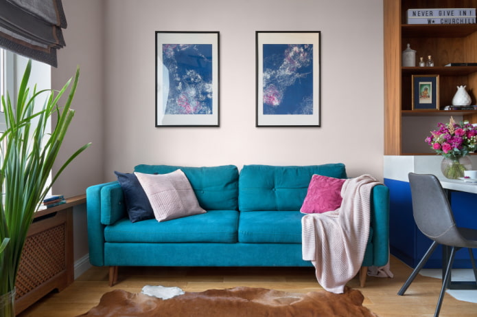 Ghế sofa với vải bọc thực tế