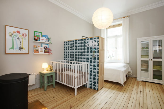 детска и възрастна спалня в една стая