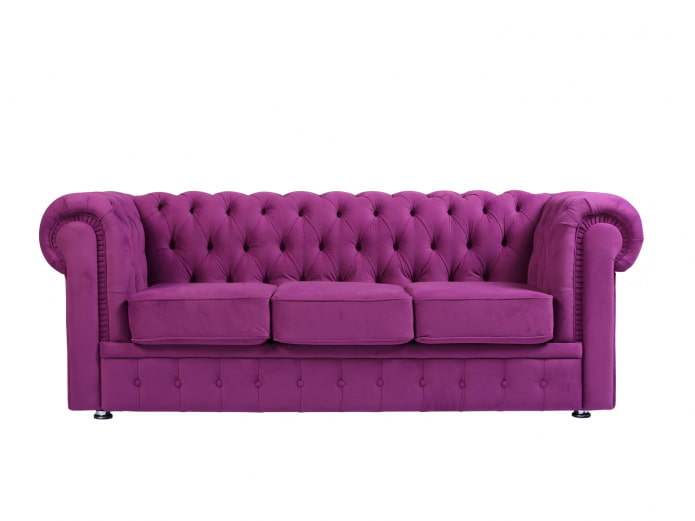 fialová sedačka