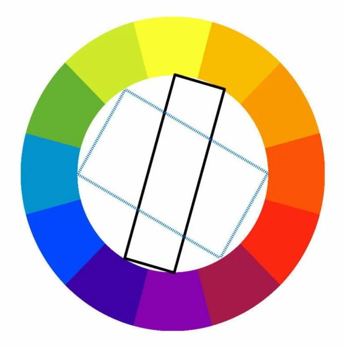 combinació de colors rectangular