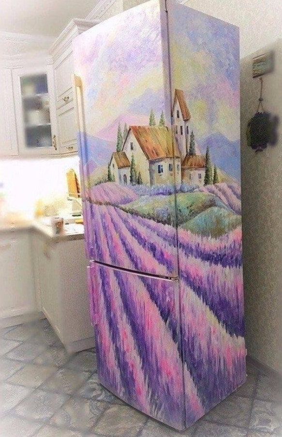 jääkaapin maalaus