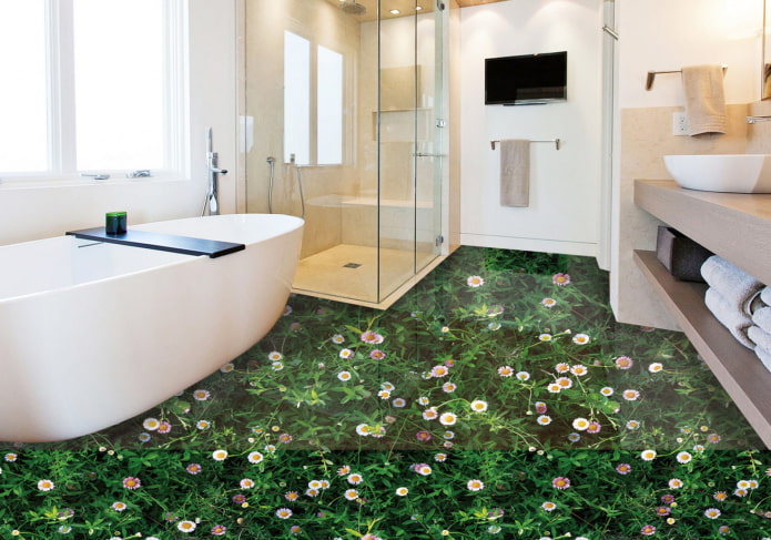 skaista vannas istabas grīda