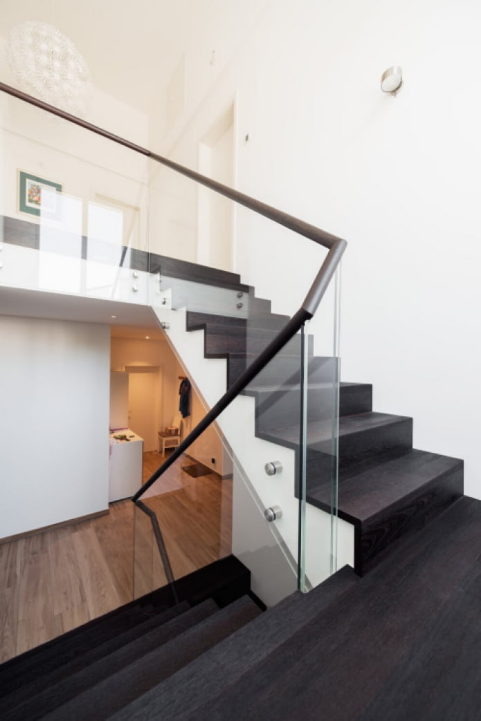 moderne trap in huis