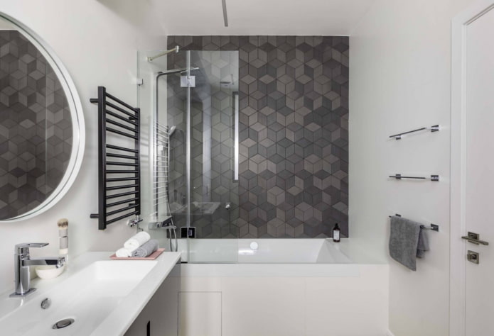 minimalistinis vonios kambarys