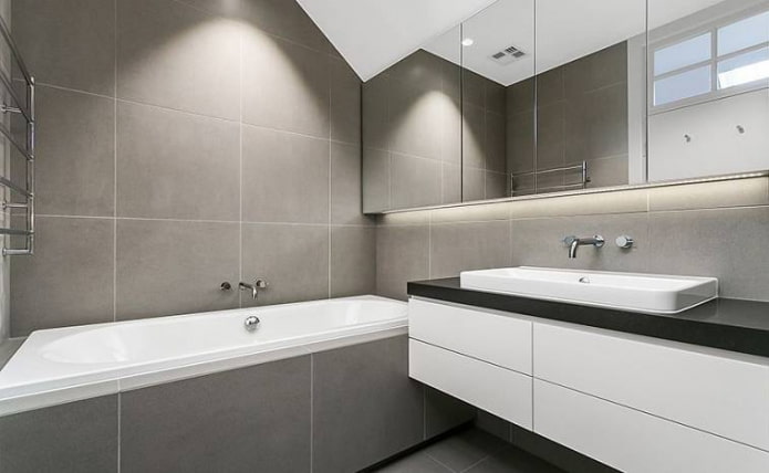 minimalistinen kylpyhuone