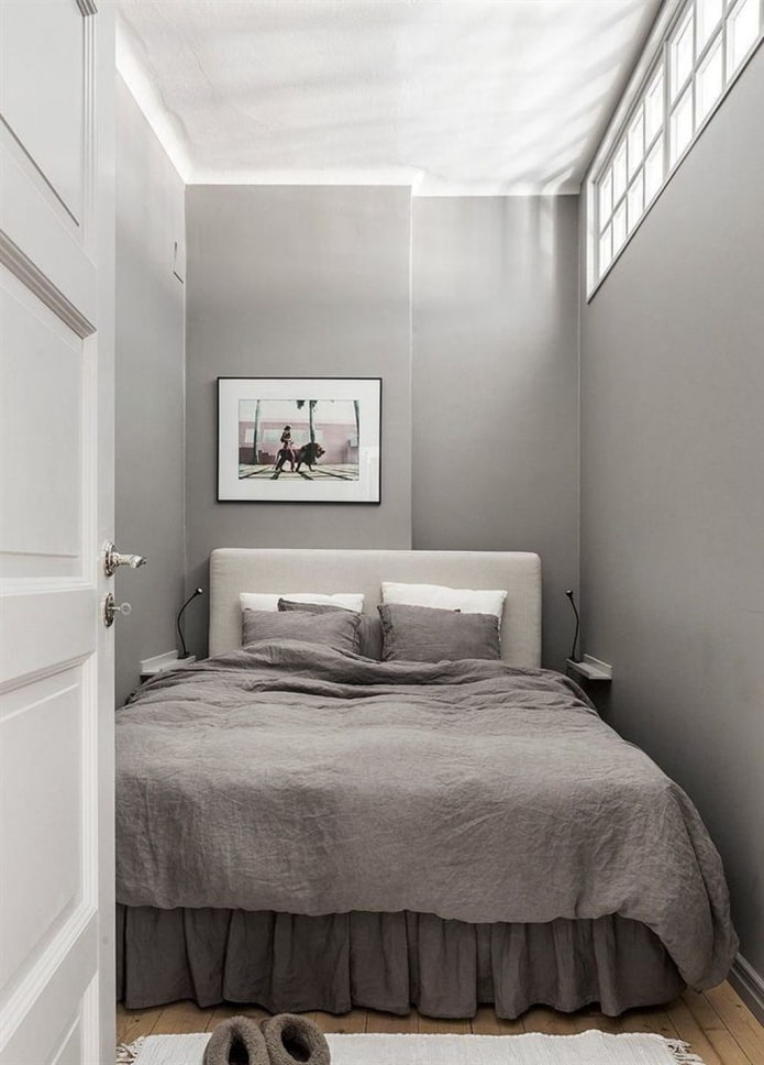 grijs-beige slaapkamer