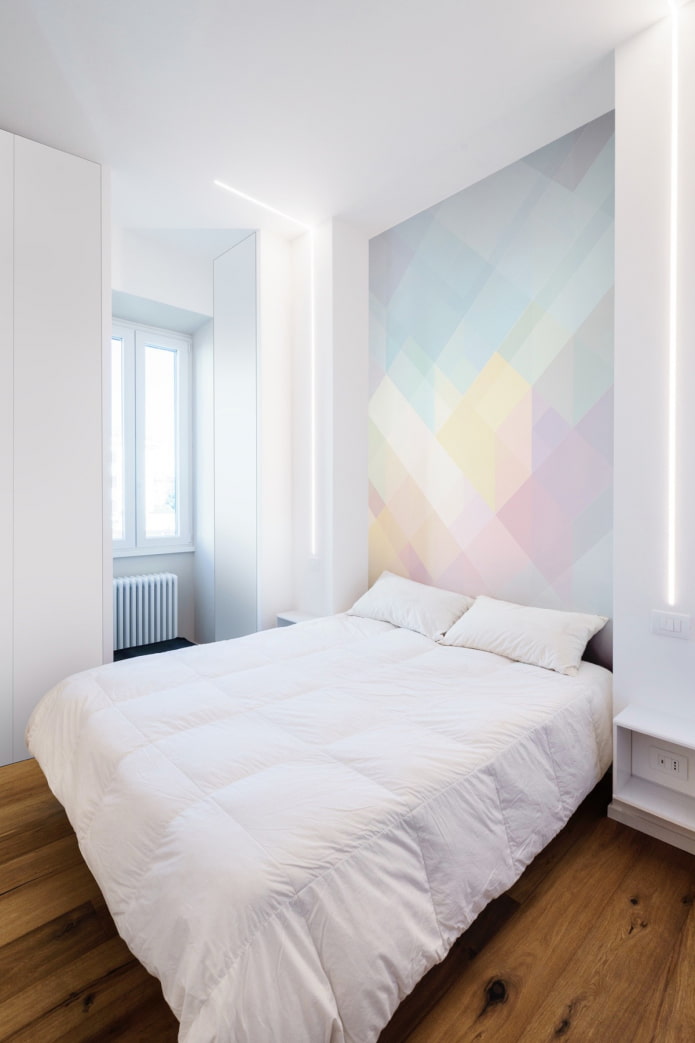 minimalistische kleine slaapkamer