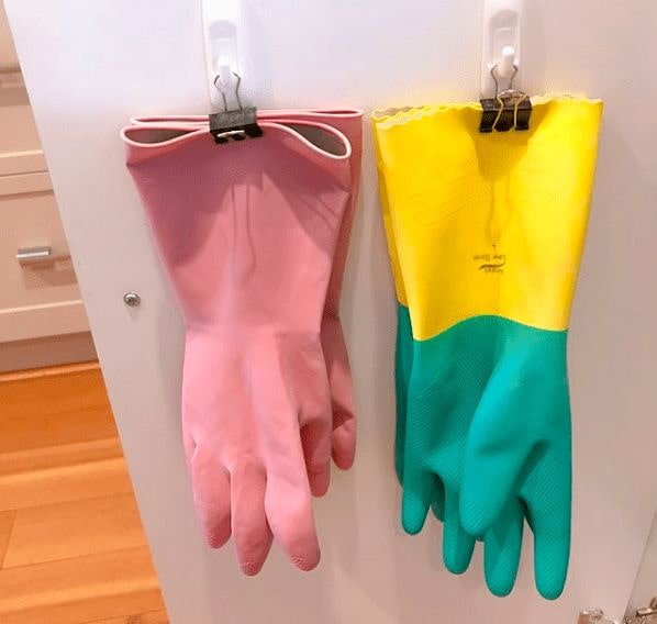 γάντια σε μανταλάκια