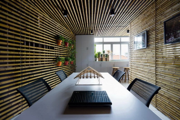 bambusowe ściany