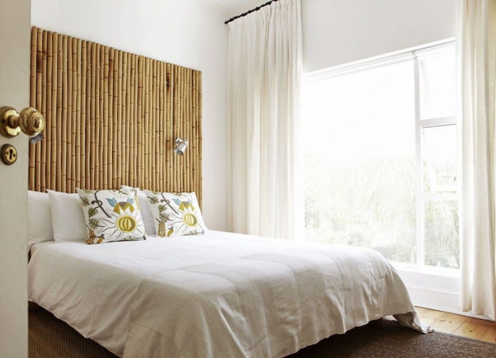 tête de lit en bambou