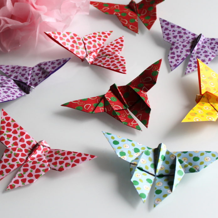 origami sommerfugle