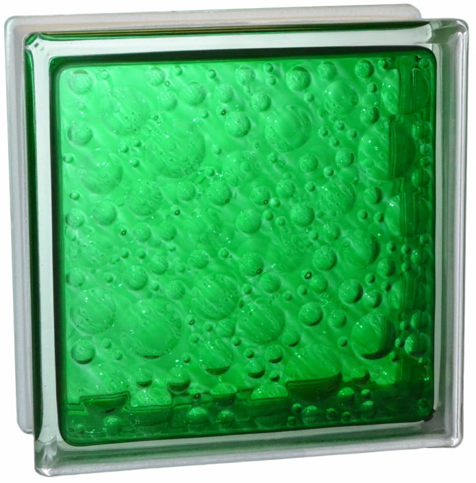 bulles de blocs de verre