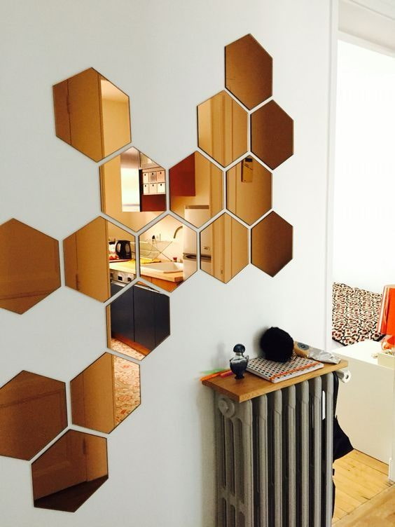 Miroirs hexagone