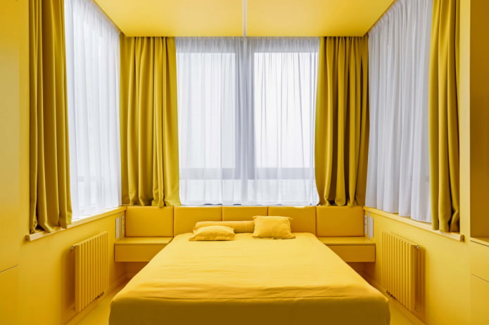 Phòng ngủ màu chanh