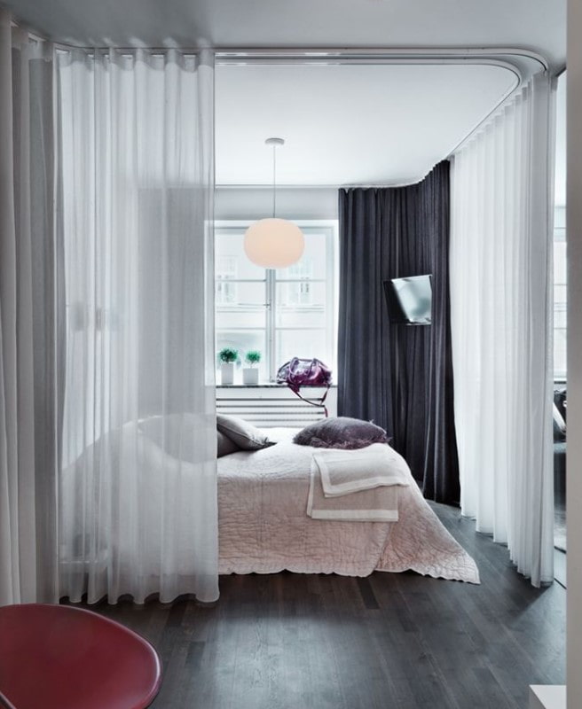 bir euro-dairede yatak odası