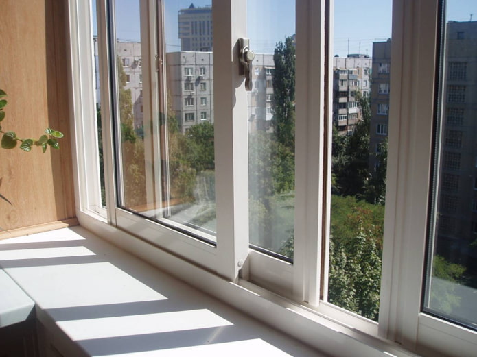 finestre in pvc nell'appartamento