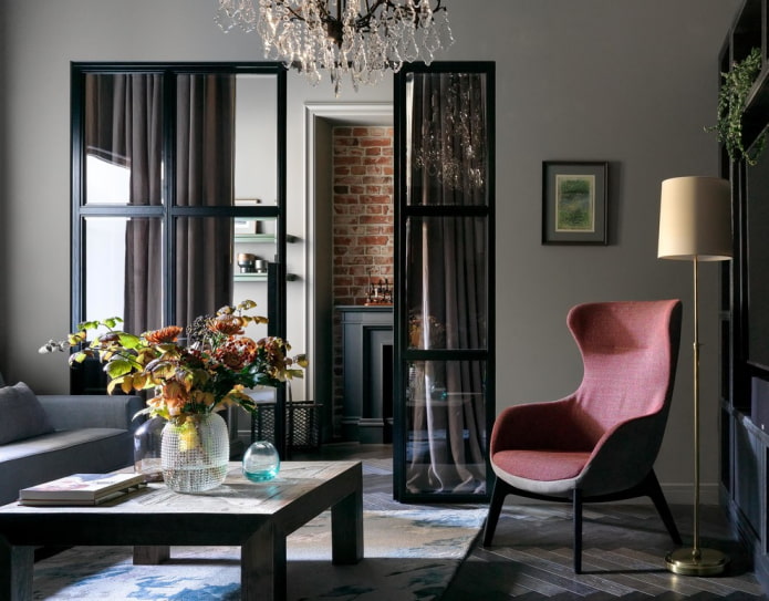 Design obývacího pokoje v moderním stylu