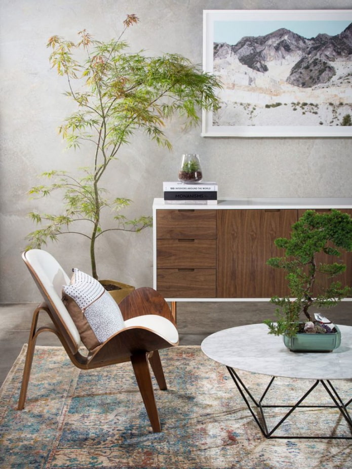 stue møbler i japansk stil