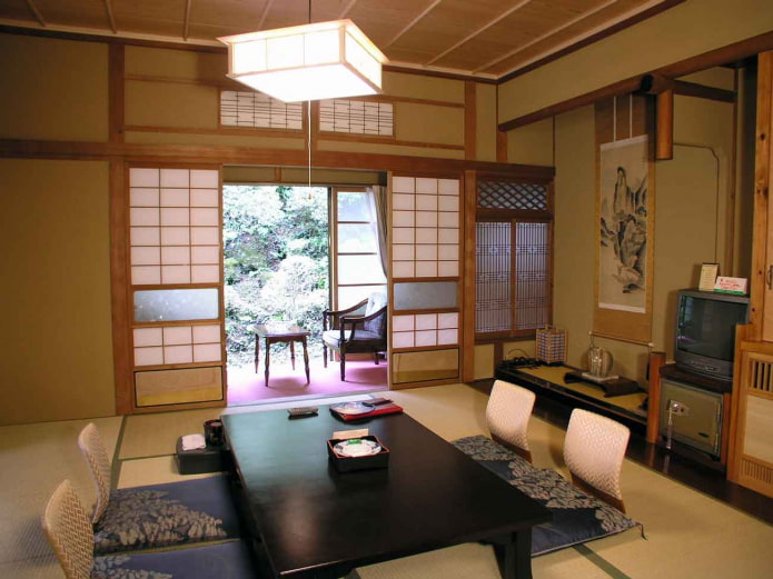 Japansk stil i interiøret