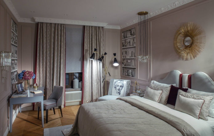 slaapkamer in moderne klassieke stijl