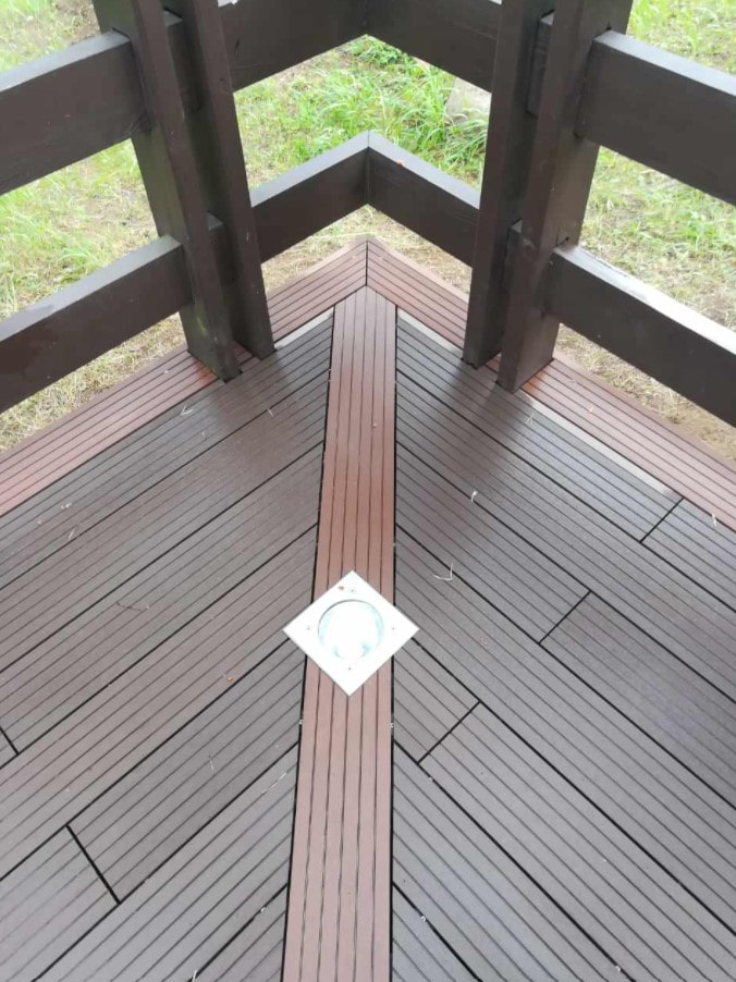 disegno del pavimento del decking