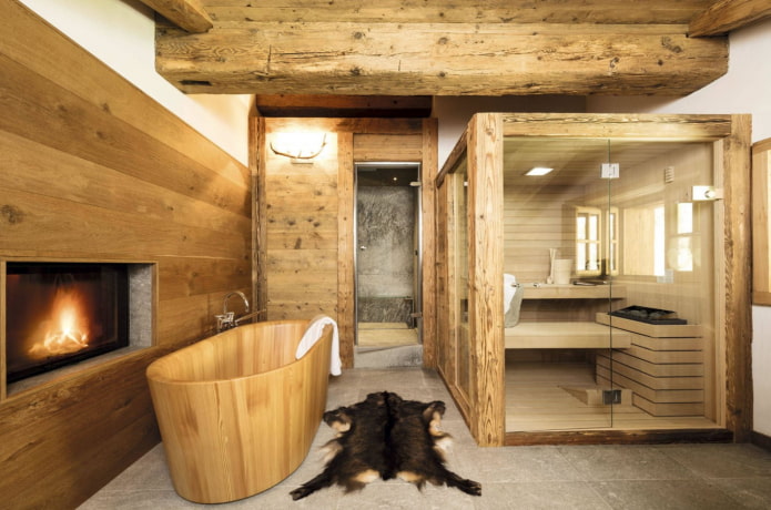Shalle-tyylinen sauna