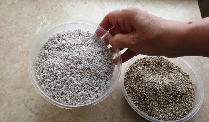 perlite et vermiculite pour plantes d'intérieur