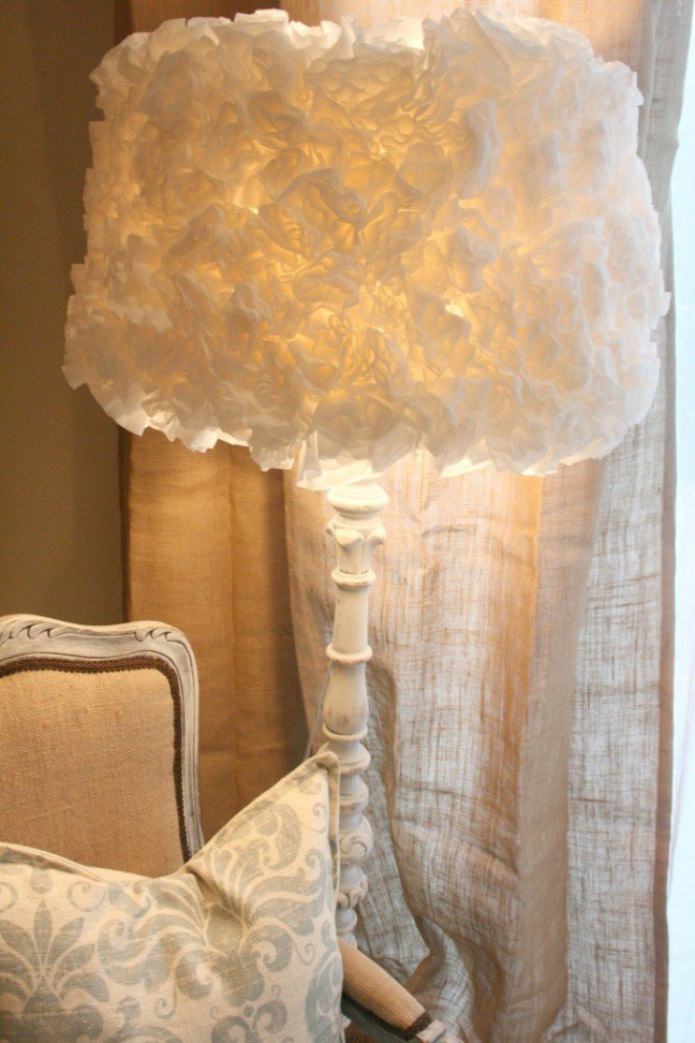 lampeskærm lavet af papir