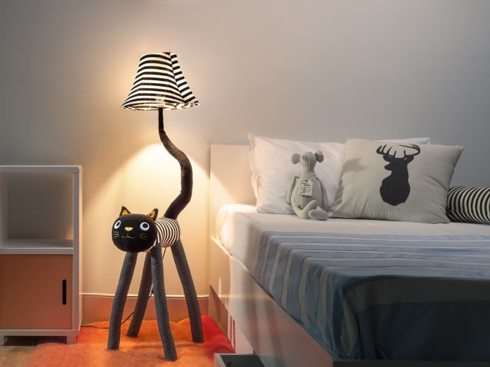 luce notturna per bambini originale a forma di gatto