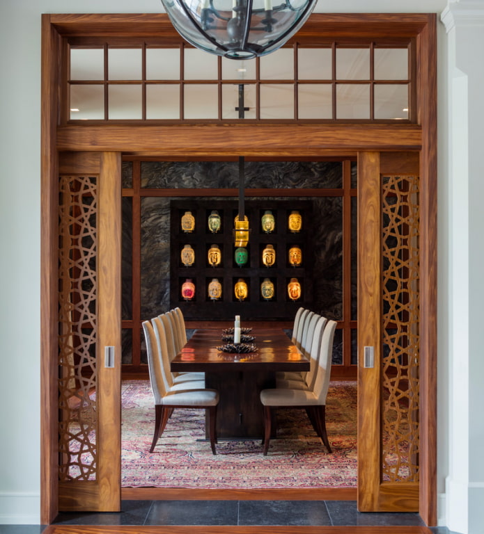 drzwi w stylu orientalnym