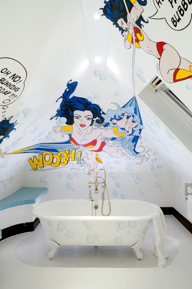 pop-art w łazience