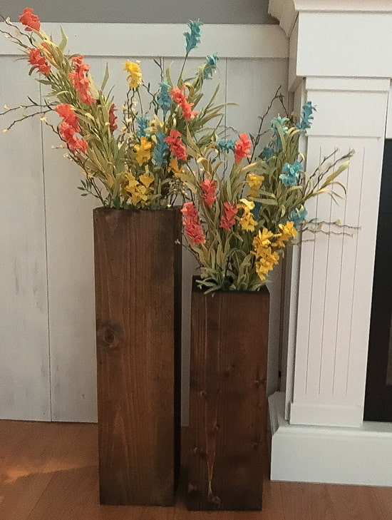 drevená váza