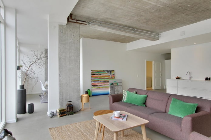 minimalizmus v obývacej izbe