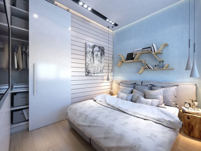 Ontwerp van een klein appartement van 35 m². m.