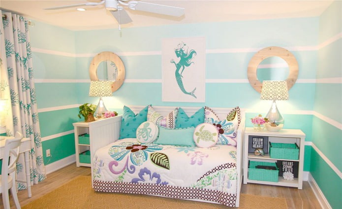 stijlvolle babykamer met kleurovergang