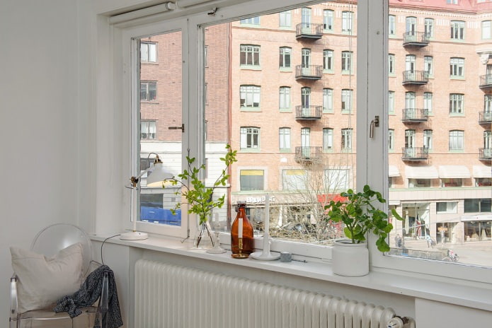 fereastră în design interior suedez