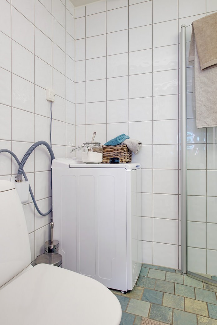 Švediško vonios kambario interjero dizainas