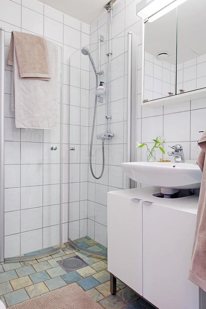 Švediško vonios kambario interjero dizainas