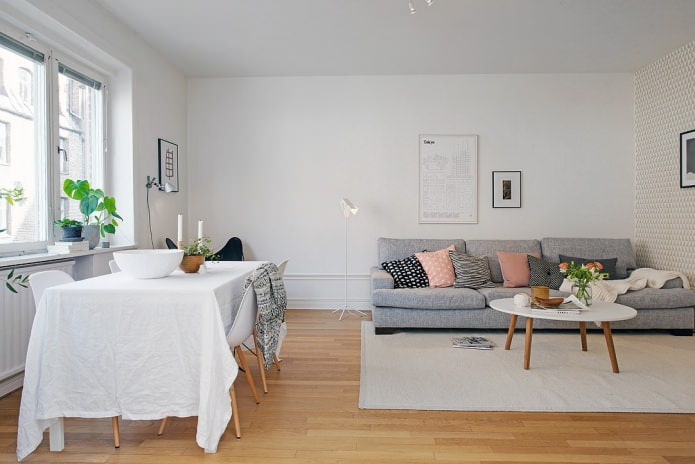 thiết kế nội thất phòng khách Thụy Điển